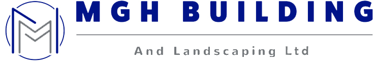 MGH Building & Landscaping Ashford Ltd, White logo